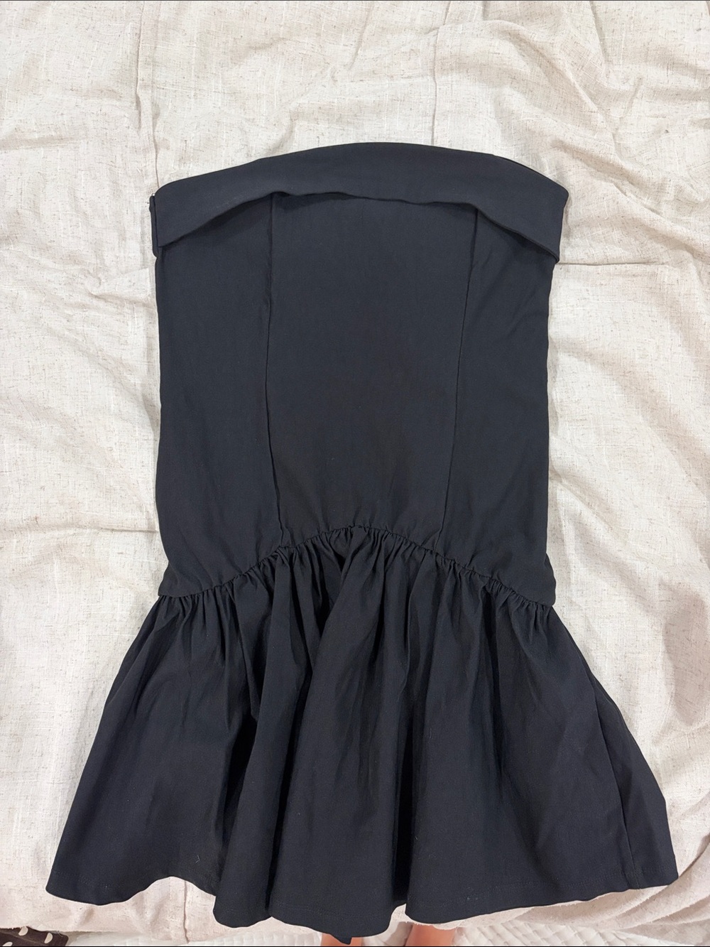 Strapless Black Drop Waist Dress Size Medium Madden Girl